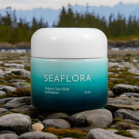 Whipped kelp and kaolin clay facial masque tightens and brightens in one step. Safe for sensitive and reactive skin types. Product of Canada.