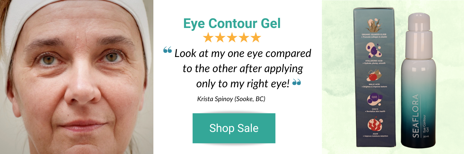 Eye contour Gel by Seaflora Skincare