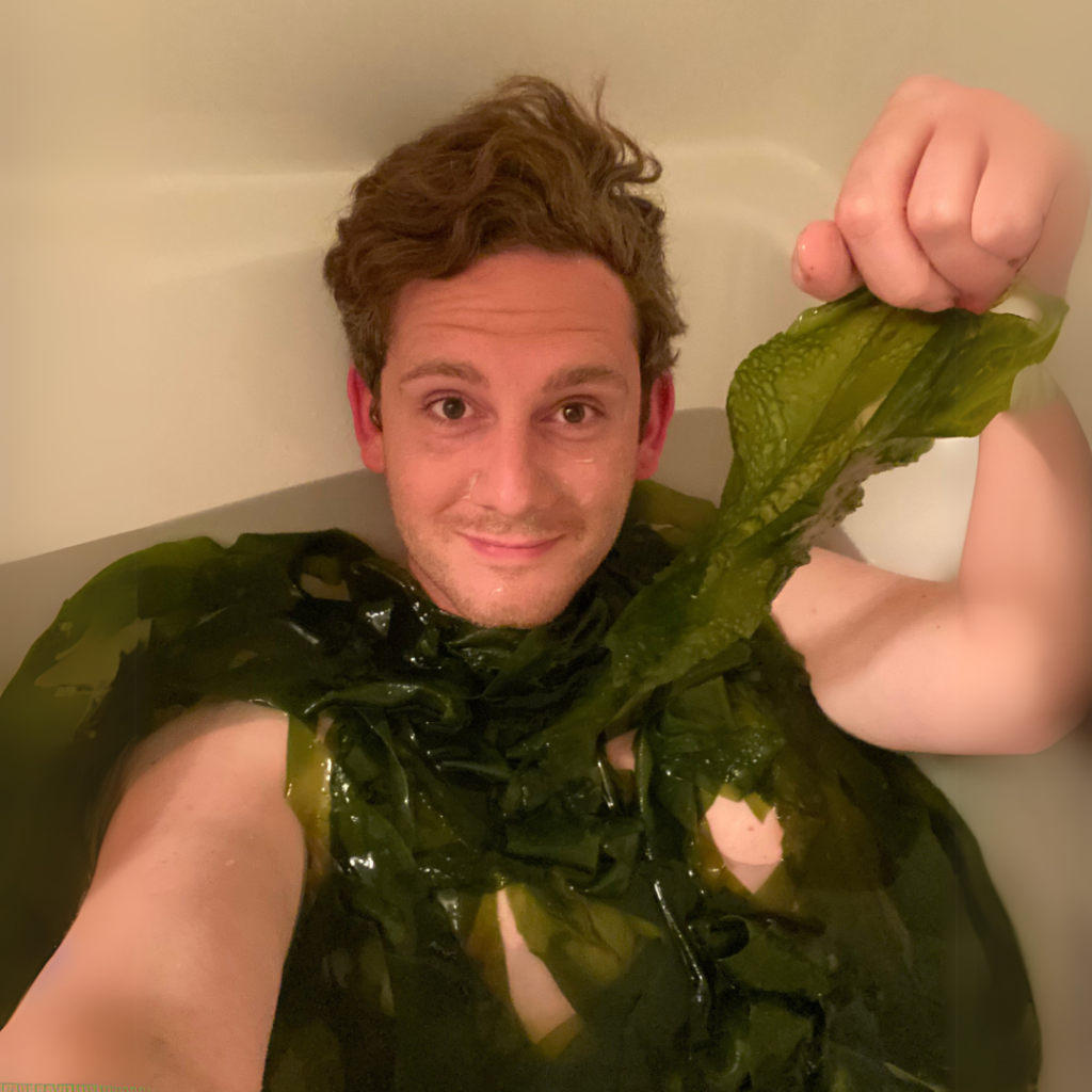 Using seaweed for bath soaks